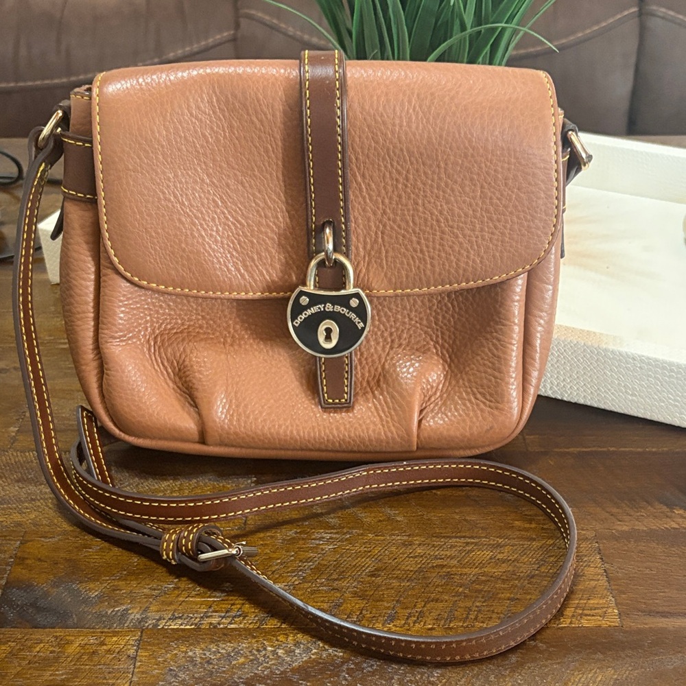 Dooney & Bourke Brown Leather Crossbody Bag